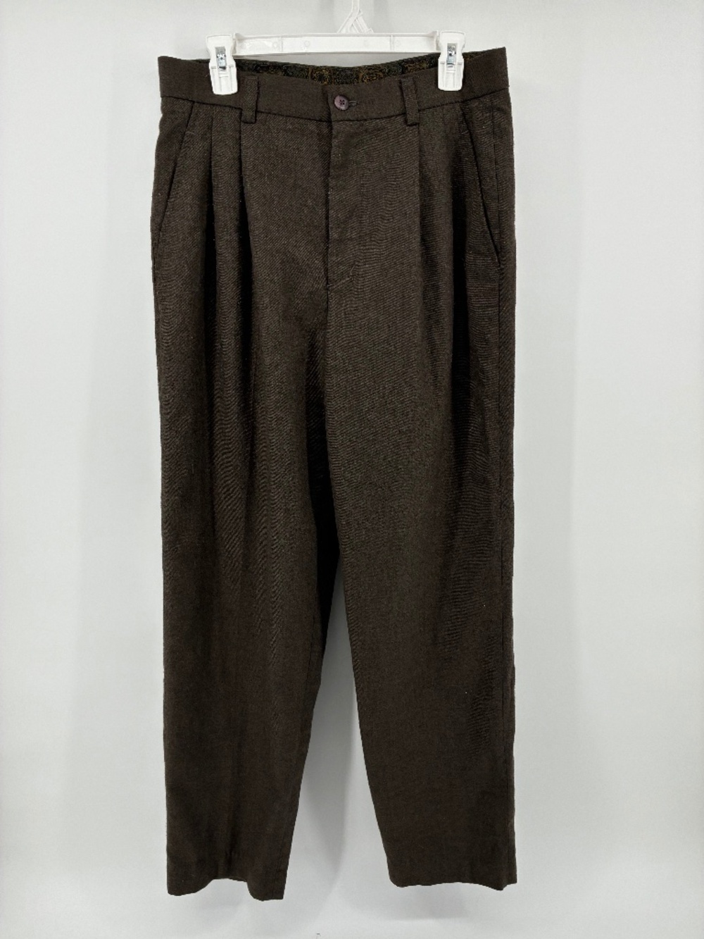 Vintage Brown Men’s Wool Blend Pants